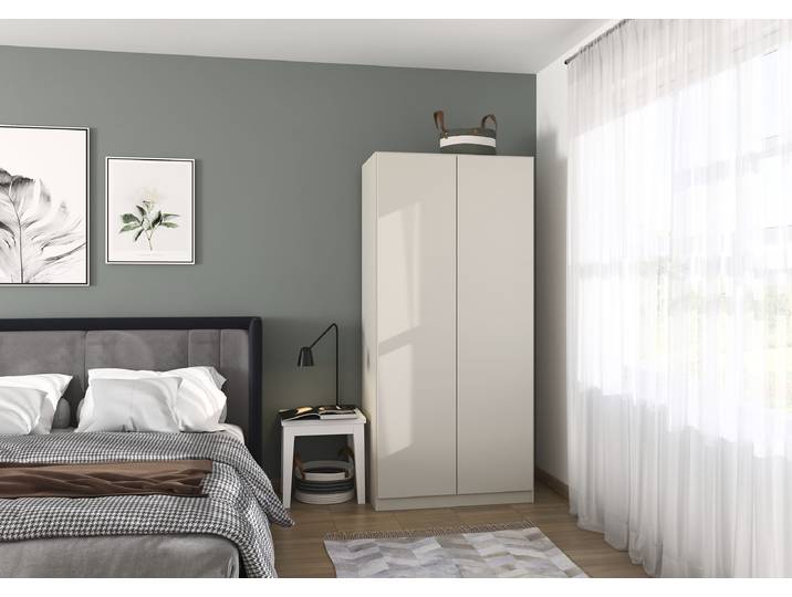 Armoire à portes battantes Costa 91cm Beige/Cachemire Classic