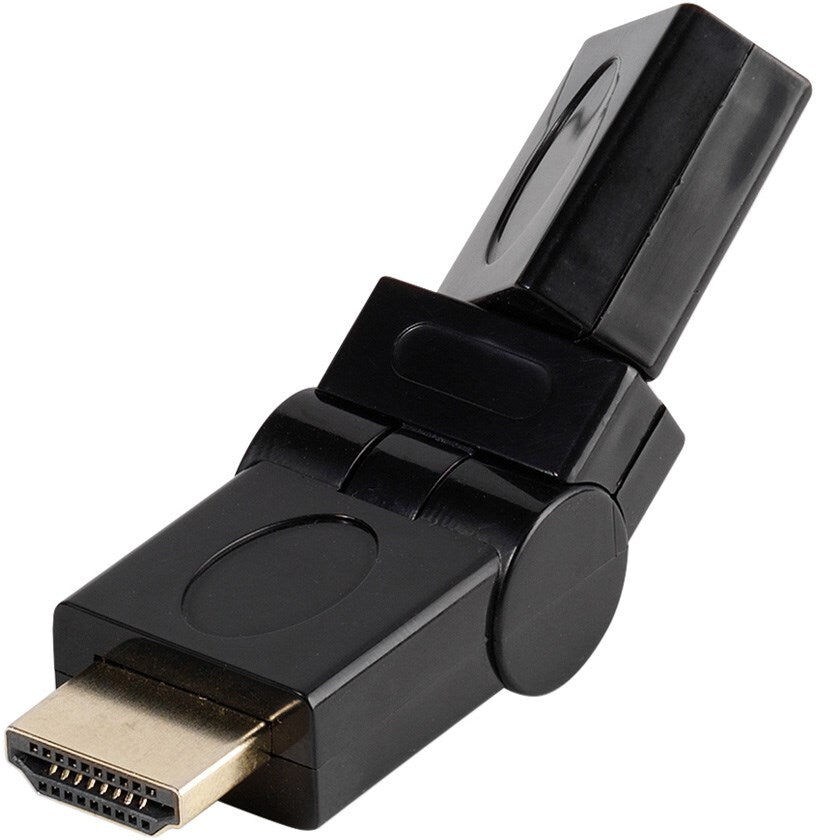 Vivanco HDMI Adapter (Hun til Han) - 360° Roterbar - Sort