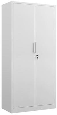 Ostweer Modern 2-Door Filing Cabinet, Organization Cabinet with Lock, 4 Adjustable Shelves, for Commercial Office and Home Office