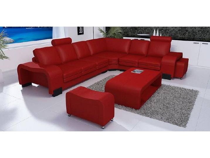 JVmoebel Ecksofa Luxuriöse Leder-Eckcouch in hochwertiger Handwerkskunst, Made in Europa