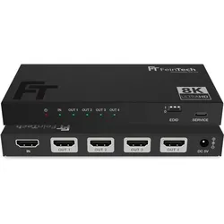 FeinTech SP410 HDMI 2.1 Splitter 1 In 4 Out 4K 120Hz Downscaler, Switch Box