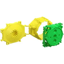 KAISER 1255-01 Betonbau, B1 Gerätedose, 2-teilig, Einbauöffnung Ø 60 mm, Tiefe 59 mm, mit Prefix® Flügel-Aufnahme 125501  - 200 Stück