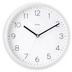 Hama 00222241 Funk Wanduhr 25 cm x 250 mm x 250 mm x 40 mm Weiß