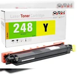 OBV Toner Gelb XL kompatibel mit Brother TN-248 - DCP-L3515cdw DCP-L3520cdw DCP-L3520cdwe DCP-L3527cdw DCP-L3555cdw DCP-L3560cdw - ca. 2.300 Seiten