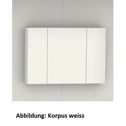 Artiqua Spiegelschrank , Quarzgrau Hochglanz Touch, 070-SET-1-10-172 070-SET-1-10-172