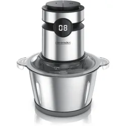 Arendo Zerkleinerer Elektrischer Multizerkleinerer für Fleisch Nüsse Obst Gemüse u.v.m., 500 W, Universalzerkleinerer 2L Edelstahlbehälter, Display