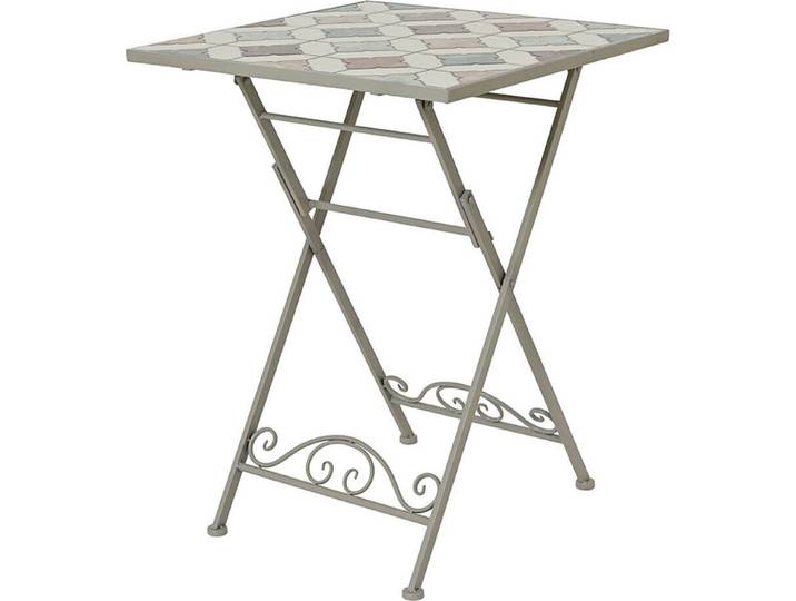Table Bistro Mosaïque Pliante Design Mosaïque élégant\, Pliable Et Compact. - Basics