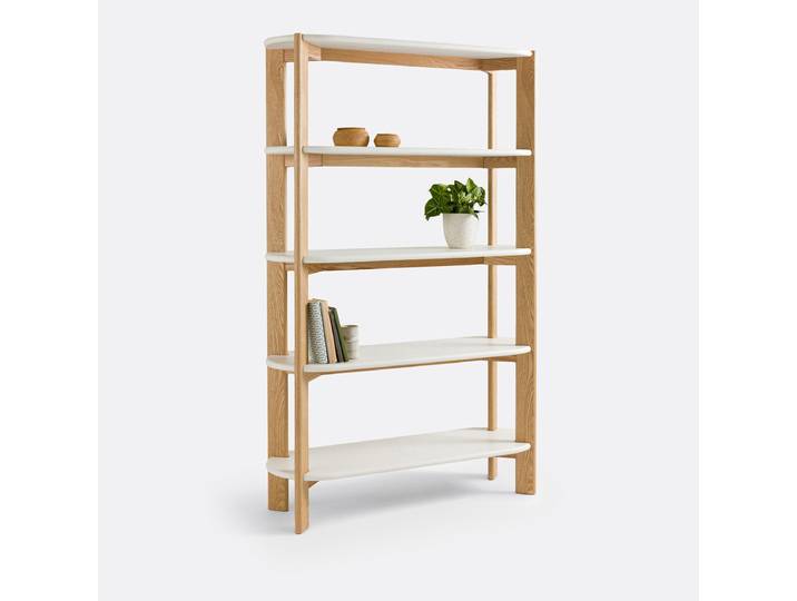 LA REDOUTE Bibliothèque forme organique, GALET Blanc
