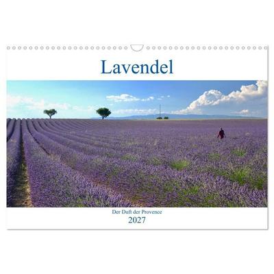 Lavendel. Der Duft der Provence (Wandkalender 2027 DIN A3 quer), CALVENDO Monatskalender