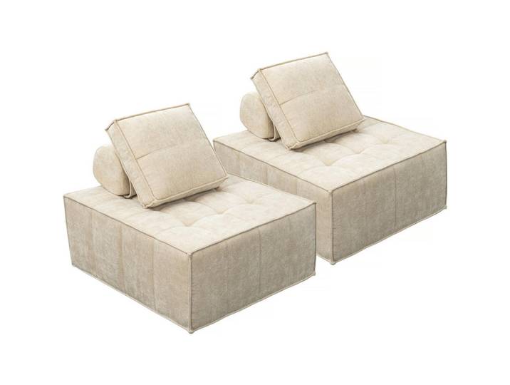 Habitat Garten Sessel velluto beige, Beige, 100x89x96 cm, Wohnzimmer, Sessel
