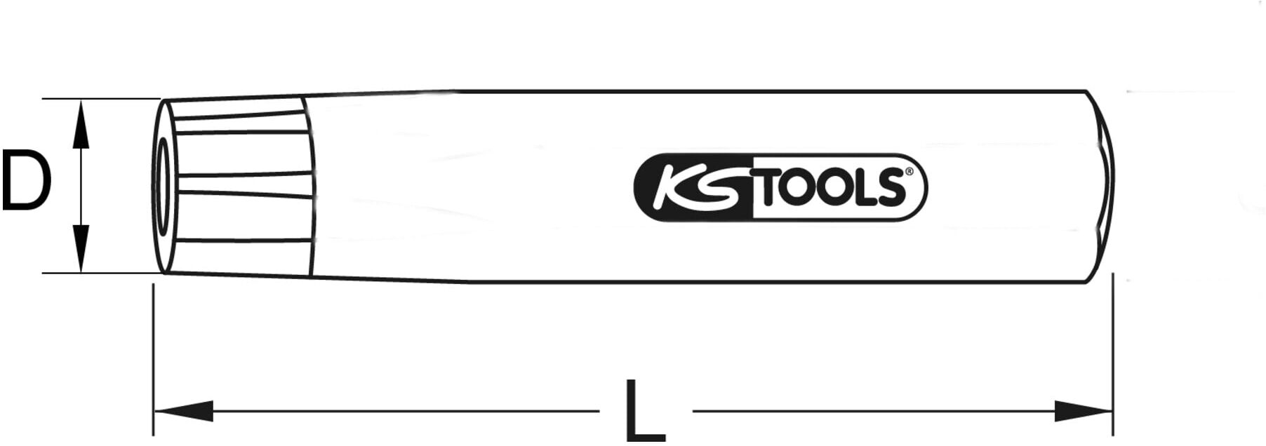 KS Tools Rundlocheisen, 25mm (129.2325)
