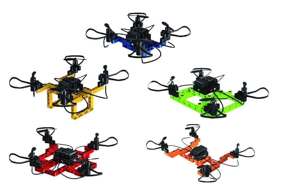 DF-Models SkyWatcher 5in1 DIY Block Quadrocopter Multicopter/Drohne Flugzeit: 10 min (Mehrfarbig) 9990