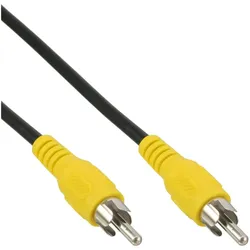 InLine Cinch Kabel, Video, 1x Cinch Stecker / Stecker, Steckerfarbe gelb, 1m