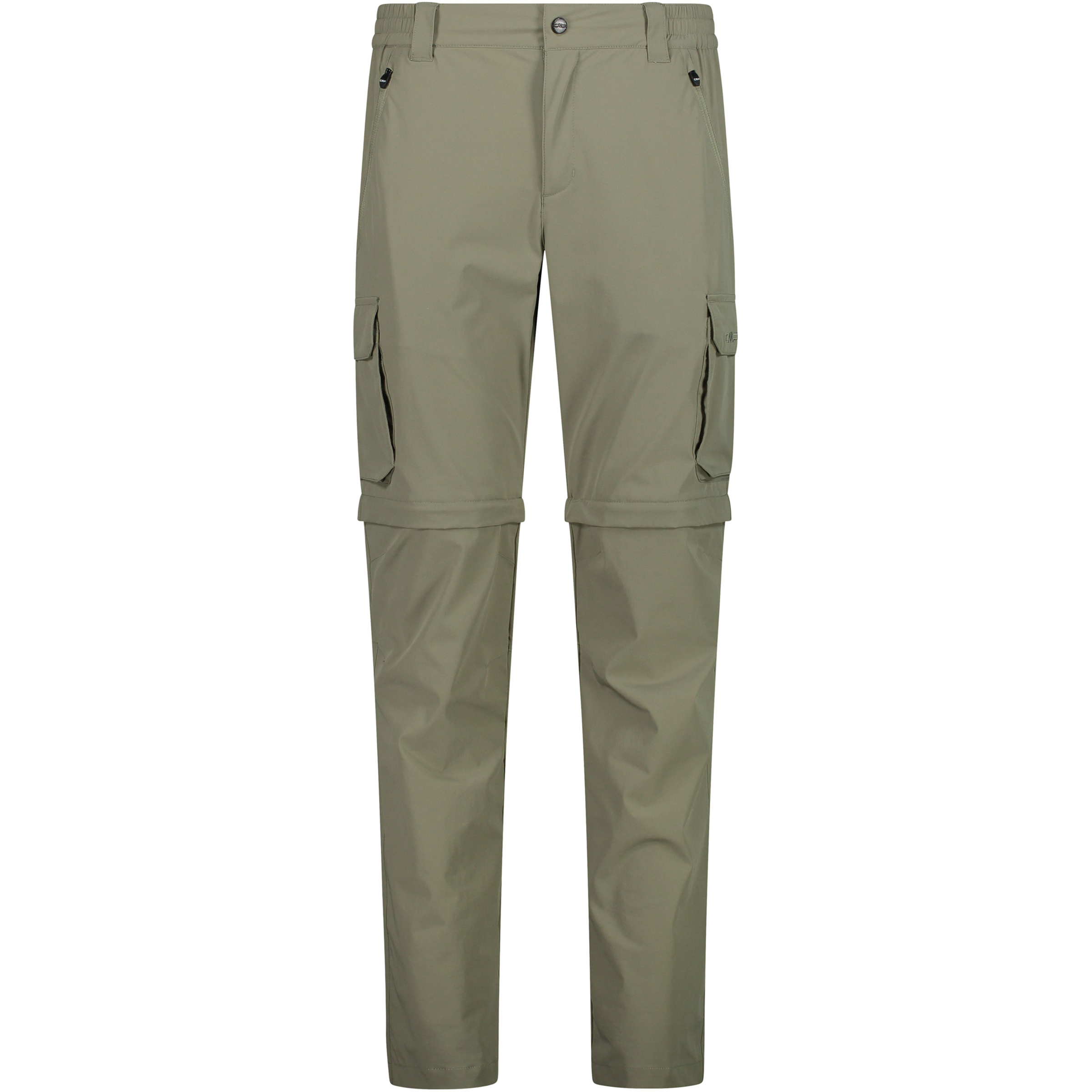 CMP Zip Off Hose Herren Zip-Hosen oliv Größe XL Camping Elastisch