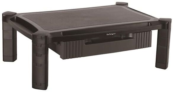 Startech Adjustable Monitor Riser - Large - Drawer - Monitors up