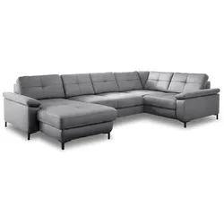 ComfortPlan Wohnlandschaft Girona Mikrofaser Grau