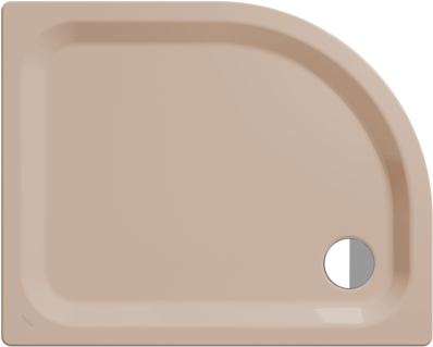 Kaldewei Zirkon Duschwanne 455548040030 90x75x3,5cm, mit Träger, bahamabeige