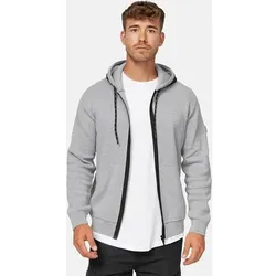 INDICODE Sweatjacke Reilly, Größe L in Grau Grau