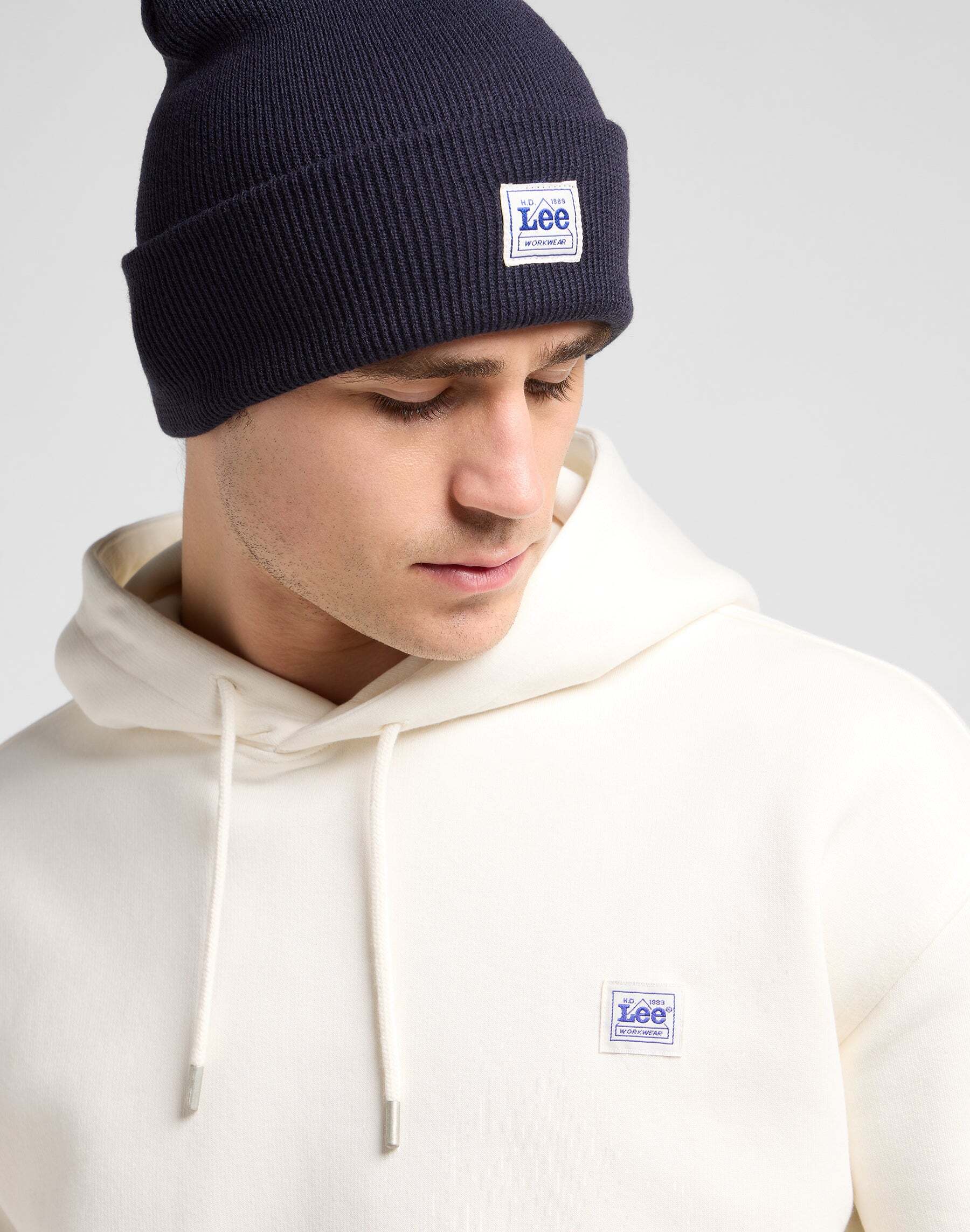 Strickmütze LEE "Lee Mütze Workwear Beanie", Herren, blau, Obermaterial: 100% Polyacryl PAN., Mützen Strickmütze blau Einheitsgröße