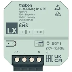 Theben 4800671 UP-Funk-Dimmaktor LUXORliving LUXORliving D1 S RF