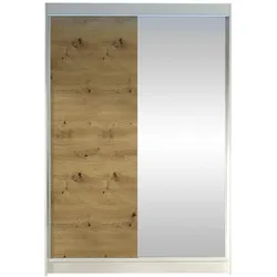 SCHWEBETÜRENSCHRANK Lino I mit RGB LED Beleuchtung