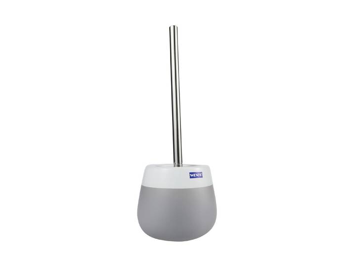 Wenko WC-Bürstengarnitur Malta Weiss-Grau 38.5 × 14 cm