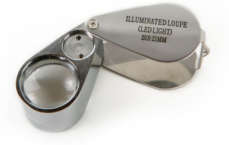 HBM Loupe a mano / Loupe tascabile 20 x ingrandimento