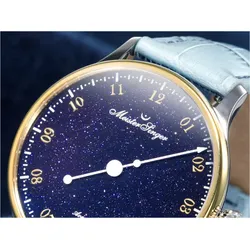 Meistersinger Klassik Pangaea Aventurin PMN9908AVLG - blau,hellblau - 40mm