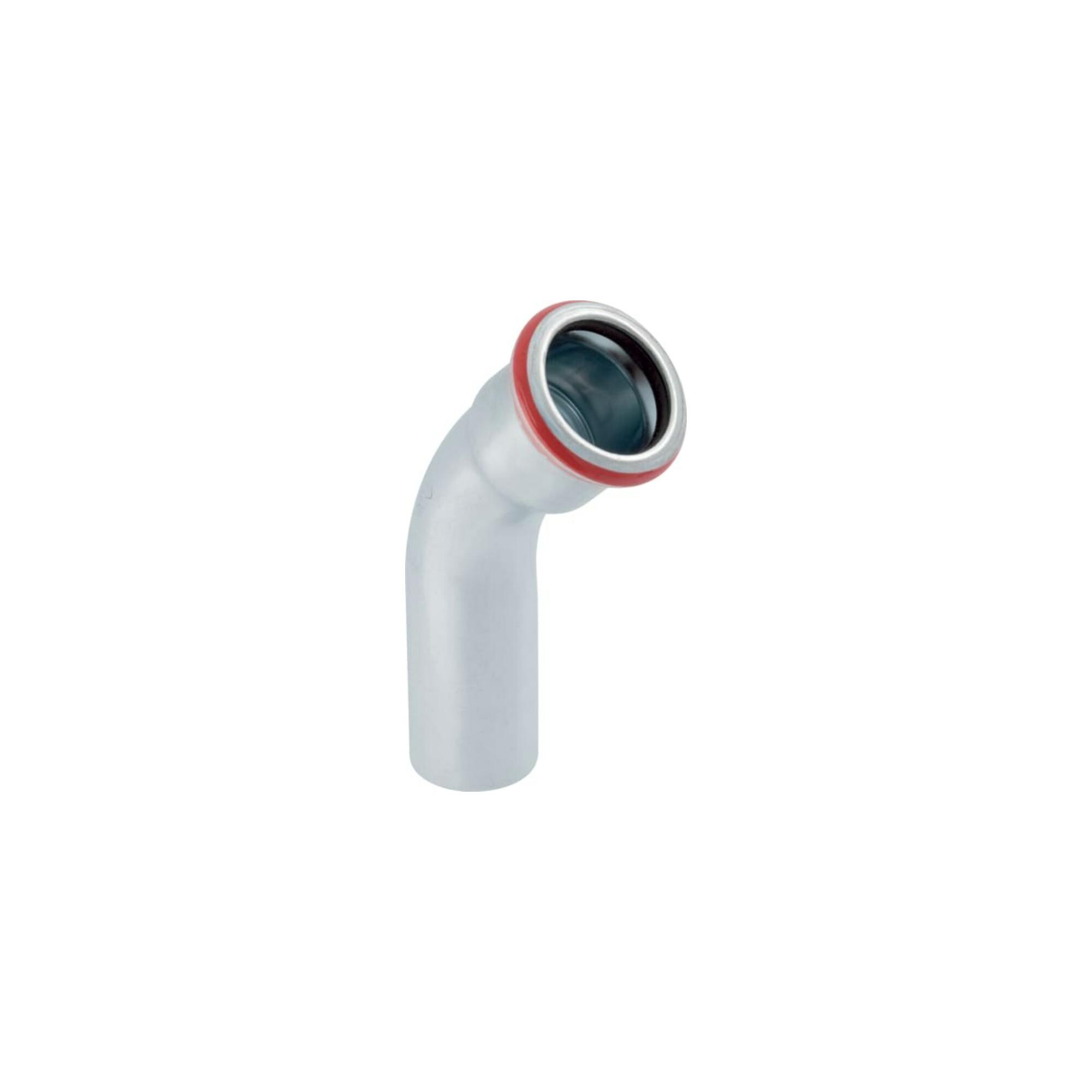 Geberit Bogen Mapress C-Stahl d= 22mm, 45Grad, Einschubende (20704)