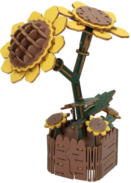 Puzzle 3D en bois Tournesol 121 pcs - Nook Land
