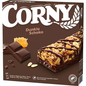 Corny Müsliriegel Dunkle Schoko, mit Edelkakao, je 23g, 6 Riegel