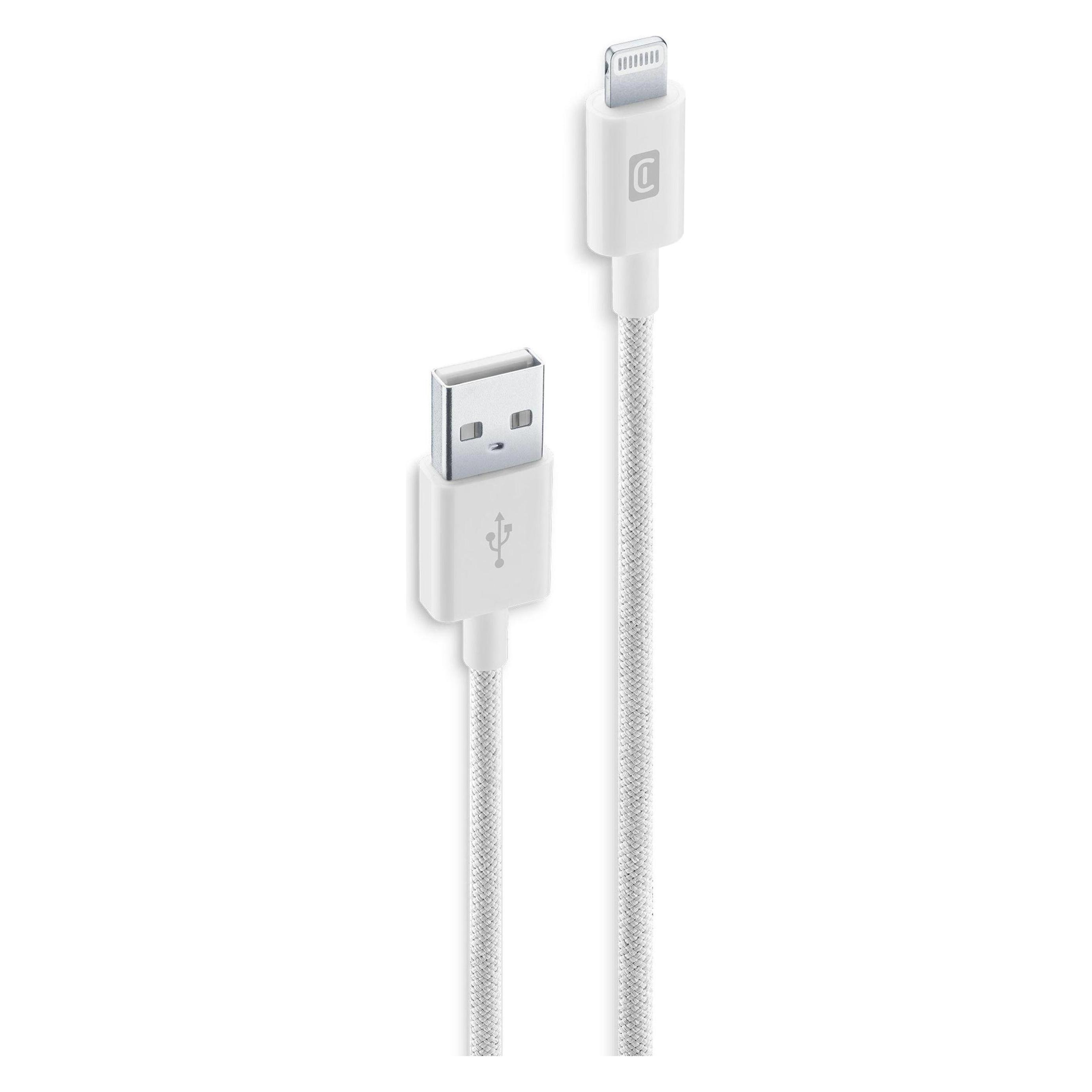 Cellularline Braided Data Cable 1,5 m (1.50 m, USB 3.2 Gen 1, 12 W) (60907)