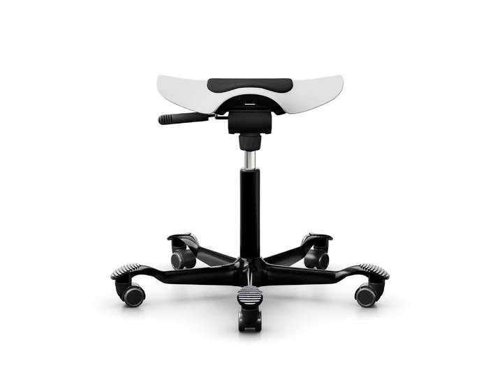 Schreibtischstuhl HÃG Capisco Puls 8000 , schwarz (schwarz, weiß), Stühle, Schreibtischstuhl