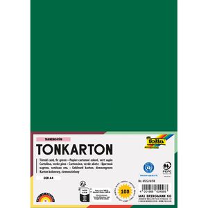 Folia Fotokarton 6122/4/58, A4, tannengrün, 220g/m², 100 Blatt