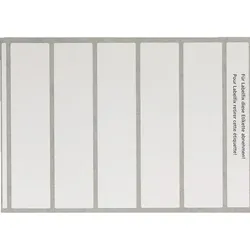 Leitz, Etiketten, Beschriftungsetiketten OrgacolorPlus für Laserdrucker weiss, erlaubt die Ergänzung von Textinfo