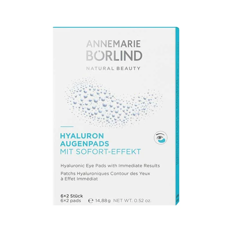 ANNEMARIE BÖRLIND, HYALURON AUGENPADS mit Sofort-Effekt, 6x2 898