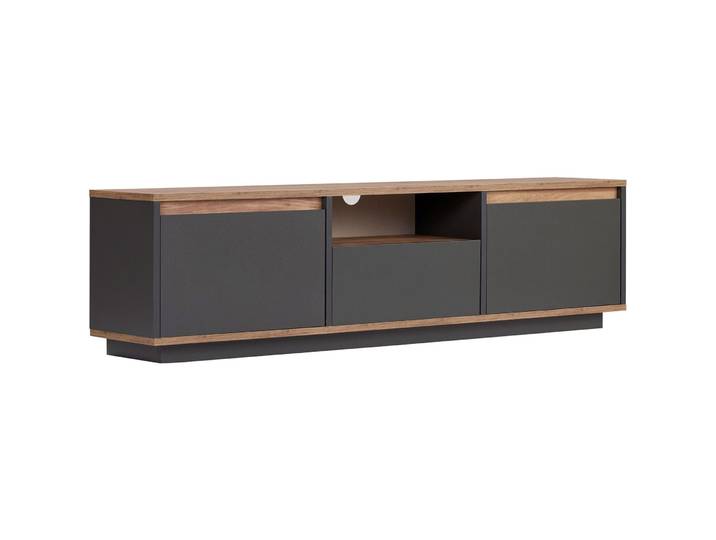 TV-Möbel Georis Anthrazit/ Kiefer Holzwerkstoff B 160 cm