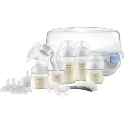 Philips Avent 6-tlg. Starter-Set, Handmilchpumpe SCD430/50, ab Geburt, transparent