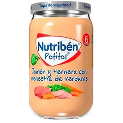 Nutribén Potito Schinken, Rindfleisch mit Gemüse 235g
