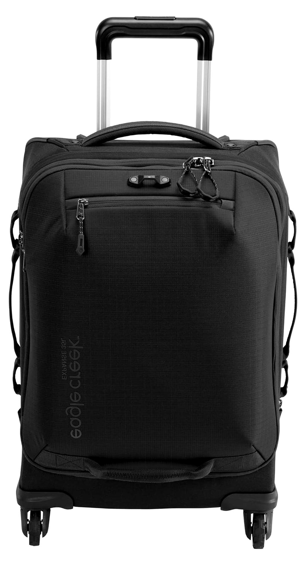 Expanse 4-Rollen Handgepäck 35L - Leichter Rollkoffer | 35-39L Volumen | 4 Rollen | Ideal für ein Wochenende | Handgepäck | 20 x 35 x 55 cm | 35 L | Schwarz