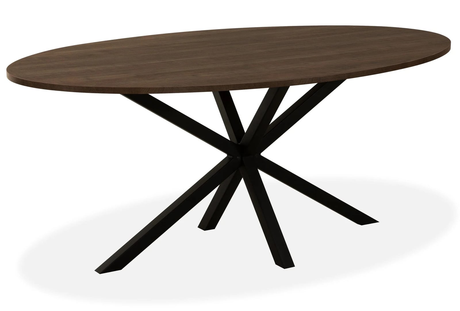 WoonMax Eettafel Kent ovaal - Dark Mango - B: 160 cm, D: 92 cm