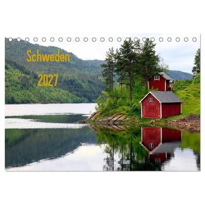 Schweden 2027 (Tischkalender 2027 DIN A5 quer), CALVENDO Monatskalender