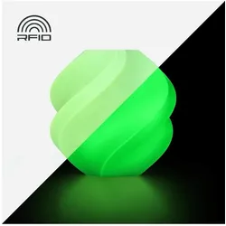 Bambu Lab Glow (PLA, 1.75 mm, 1000 g), 3D Filament, Grün