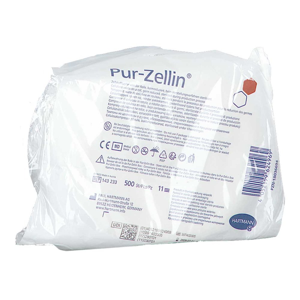 B2B Medical GmbH Pur-zellin 4x5 Cm Keimreduziert Rolle 18758938
