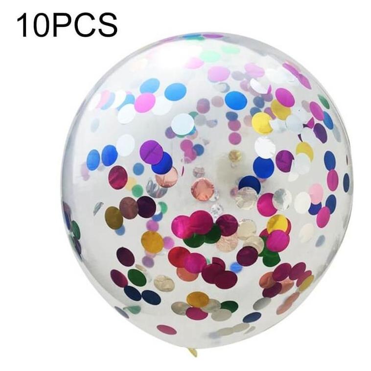 Cover-Discount 10er Set Konfetti Party Luftballons bunt (10x) (TBD064919301D)