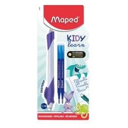 Maped Schreiblernstift KIDY LEARN Blister radierbar + 2 Ersatzminen blau (1x) (229501)