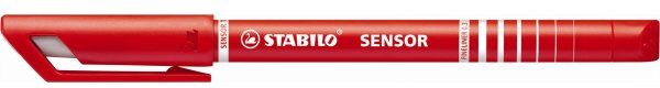 Stabilo Sensor Fineliner   F   Rød
