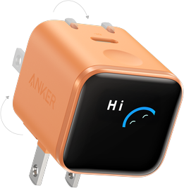 soundcore Anker Nano Charger (45W, Smart Display, 180° Foldable)