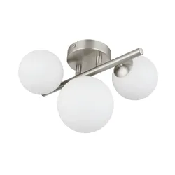 Globo Lighting Deckenleuchte  Riha , silber , Maße (cm): B: 28,5 H: 20,5 T: 23.5