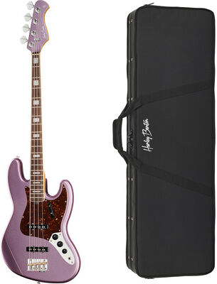 Harley Benton MV-4JB Burgundy Mist w/Case Burgundy Mist